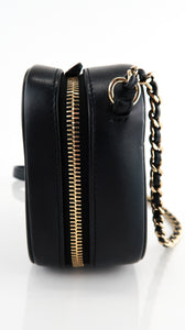 Chanel Lambskin CC Camera Bag Black