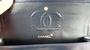 Chanel Lambskin Classic Double Flap Navy