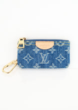 Load image into Gallery viewer, Louis Vuitton Monogram Denim Key Pouch