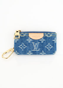 Louis Vuitton Monogram Denim Key Pouch