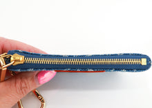 Load image into Gallery viewer, Louis Vuitton Monogram Denim Key Pouch