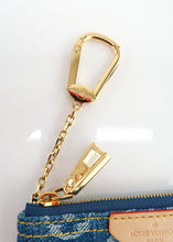 Load image into Gallery viewer, Louis Vuitton Monogram Denim Key Pouch
