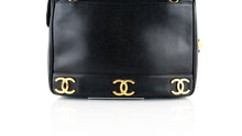 Load image into Gallery viewer, Chanel Caviar Vintage Triple CC Shoulder Bag Black