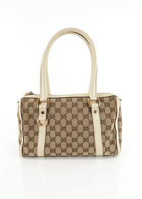 Gucci Canvas Abbey Boston Bag