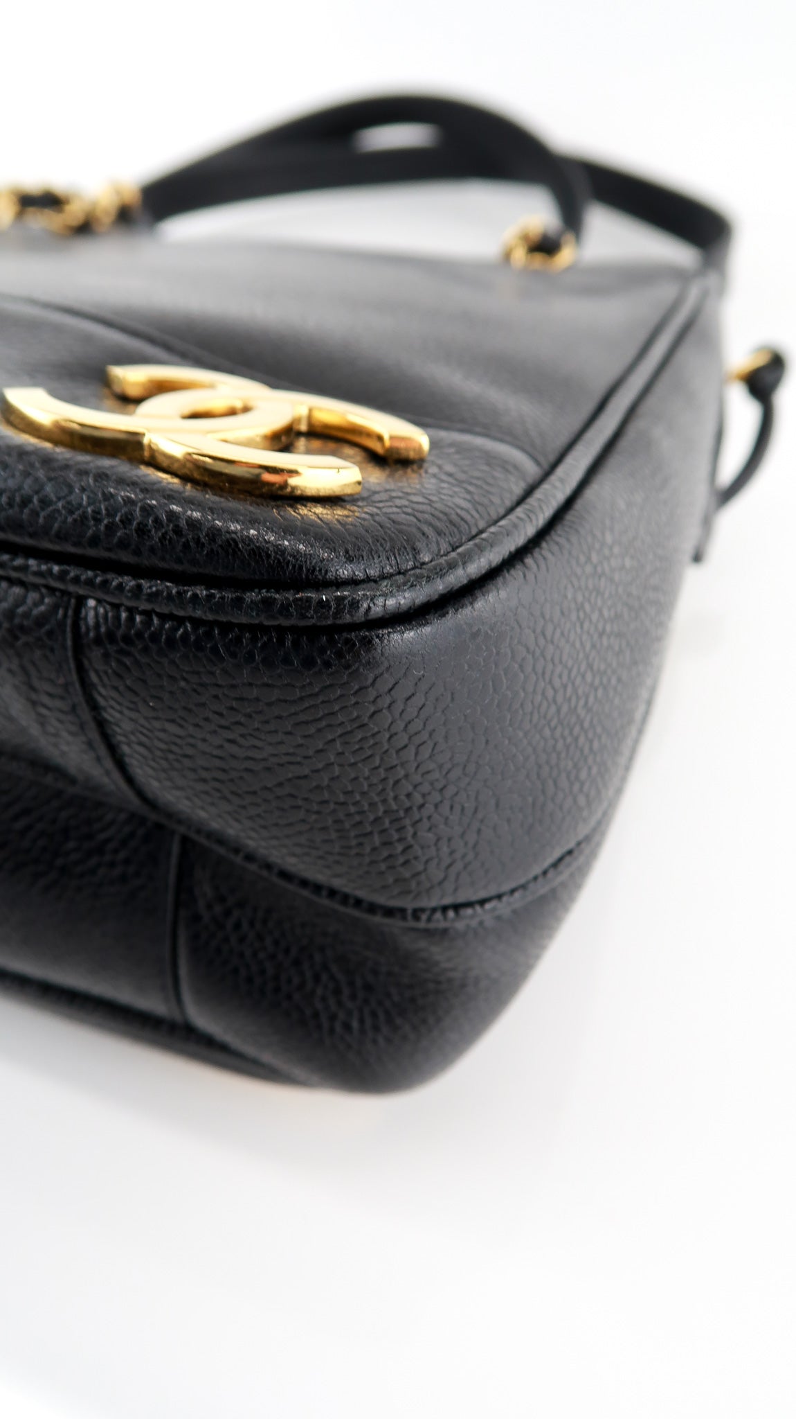 Chanel Caviar Vintage Triple CC Shoulder Bag Black – DAC