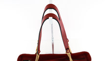 Load image into Gallery viewer, Gucci Calfskin Matelasse Medium GG Marmont Tote Red