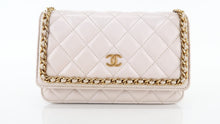 Load image into Gallery viewer, Chanel Lambskin Quilted Chain Around Wallet On Chain Beige