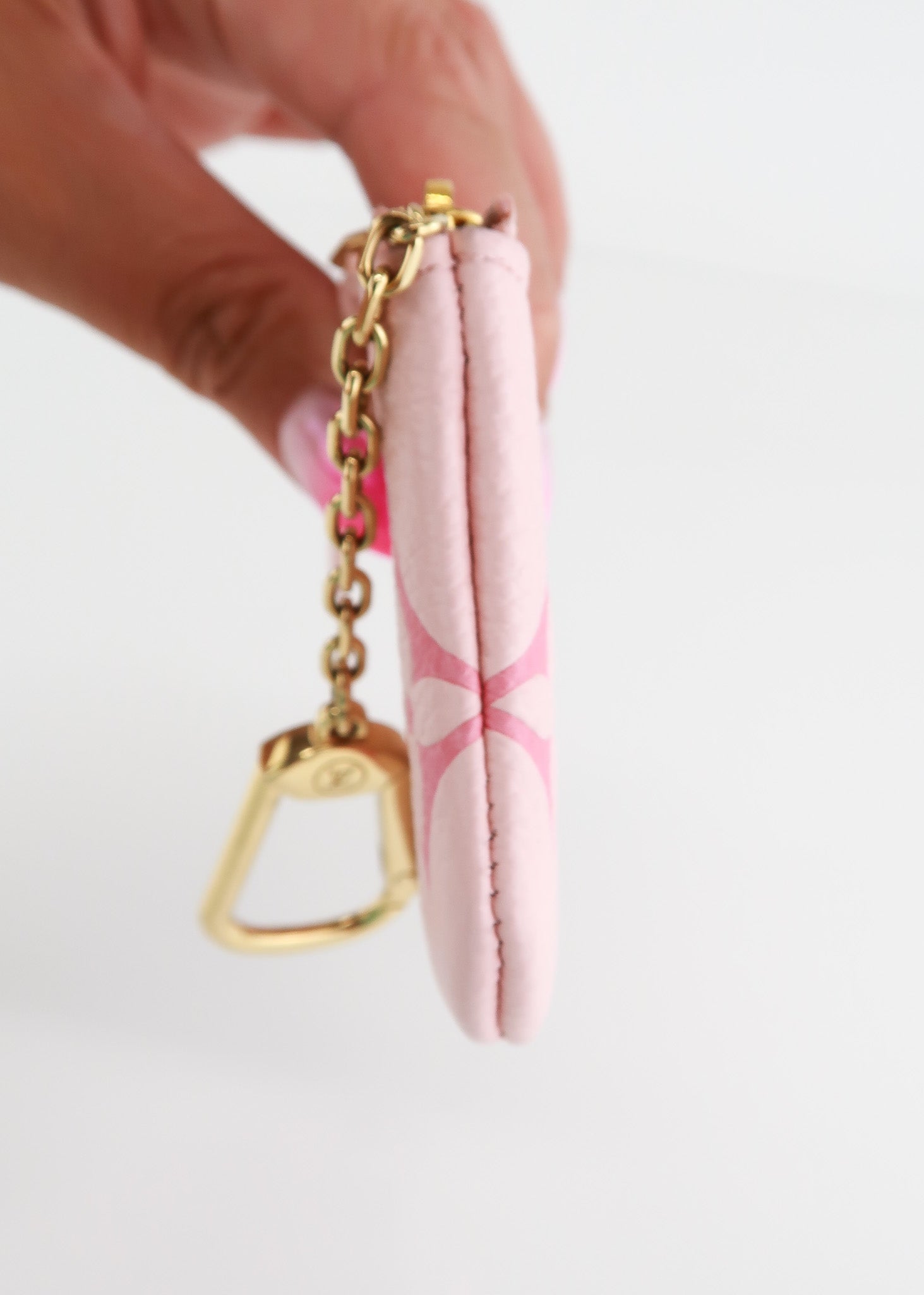 louis vuitton pink key pouch