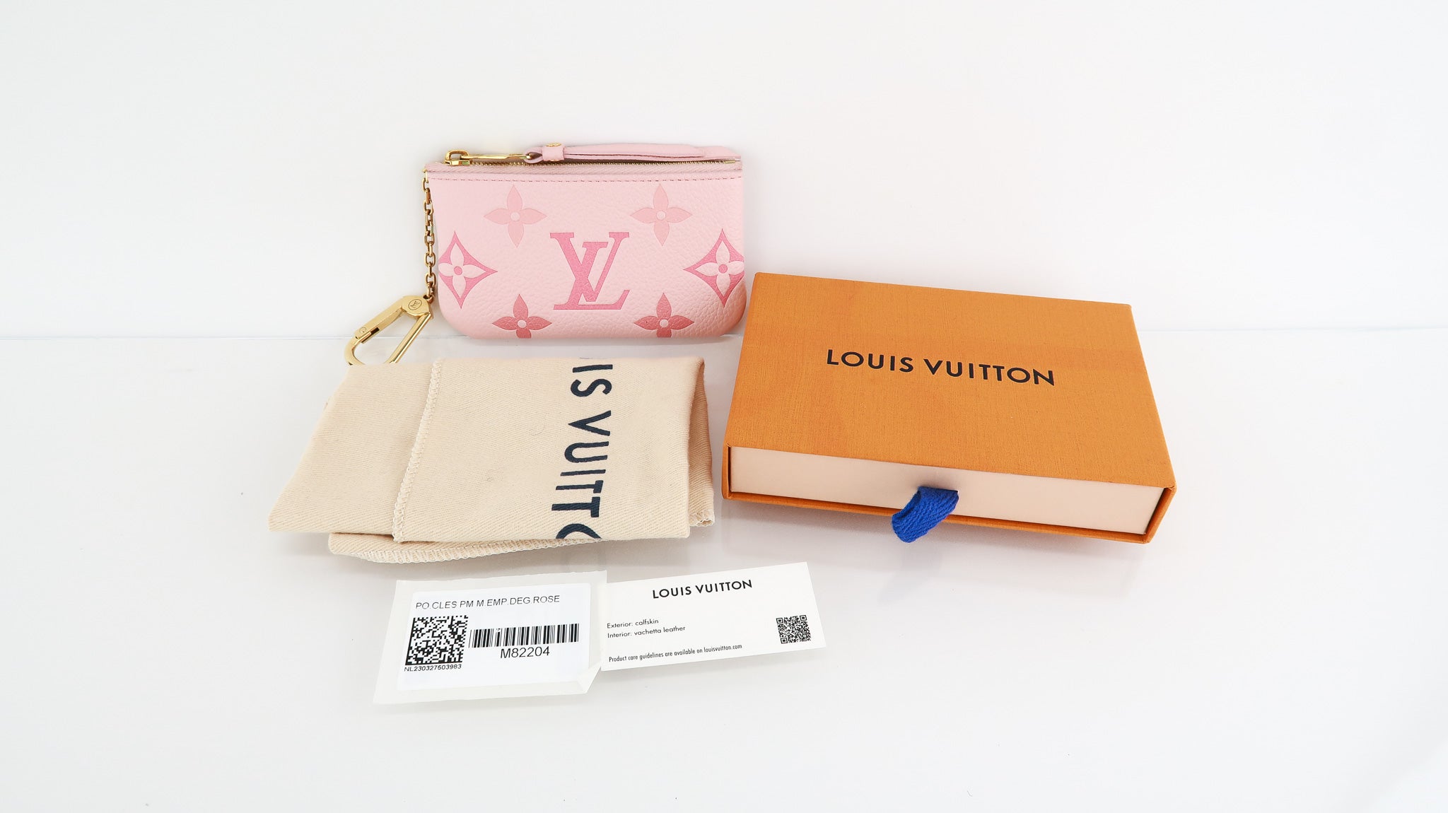 Louis Vuitton Key Pouch, Pink, One Size