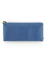 Load image into Gallery viewer, Prada Saffiano Wallet on Chain Blue