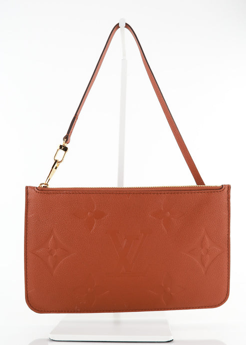 Louis Vuitton Empreinte Neverfull Pochette Cognac