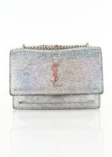 Load image into Gallery viewer, Saint Laurent Halographic Leather Wallet on a Chain