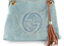 Load image into Gallery viewer, Gucci Medium Soho Tote Denim