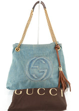 Load image into Gallery viewer, Gucci Medium Soho Tote Denim