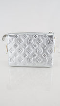 Load image into Gallery viewer, Louis Vuitton Satin Sequin Embroidered Coussin BB Silver