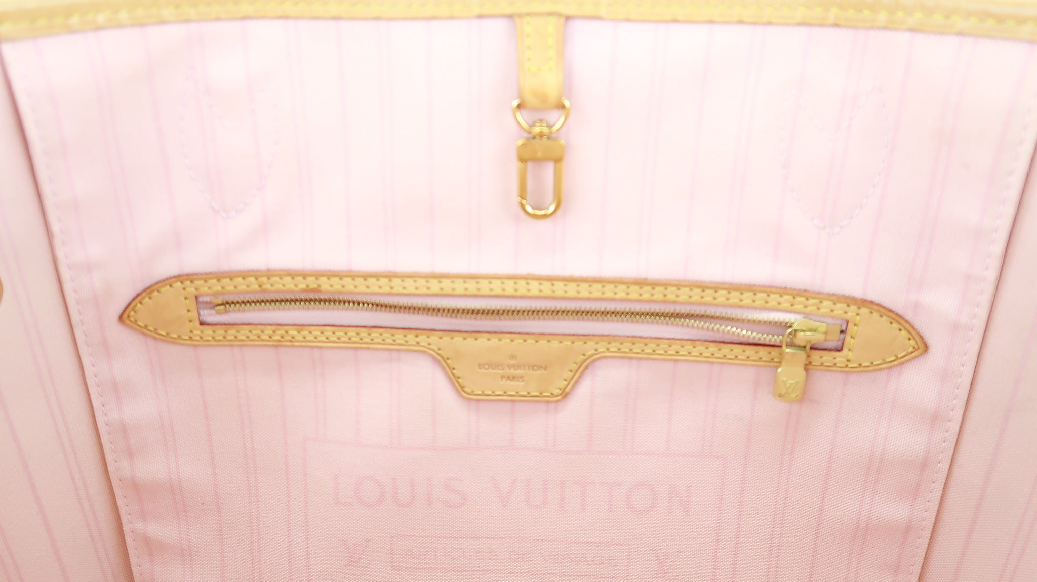 Louis Vuitton Damier Azur Neverfull MM Pink – DAC