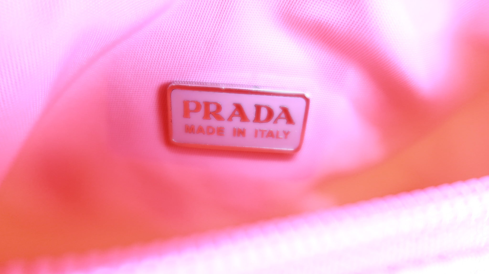 Vintage Authentic Prada Pink Light Pink Nylon Fabric Tessuto
