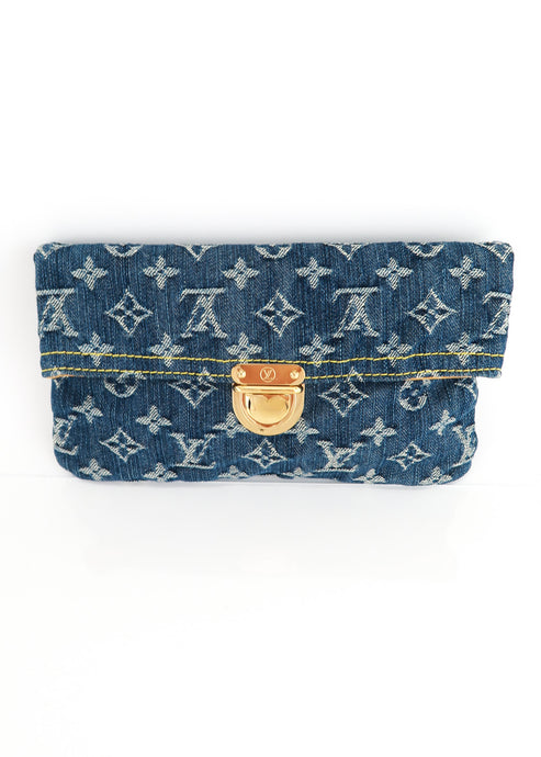 Louis Vuitton Monogram Denim Pochette Plat