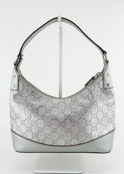 Gucci GUCCISSIMA Monogram Hobo Bag Silver