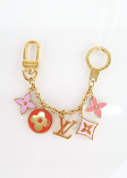 Louis Vuitton Lively Bag Charm Pink Blue