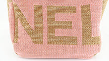 Load image into Gallery viewer, Chanel Deauville Raffia Large Pink