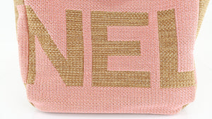 Chanel Deauville Raffia Large Pink