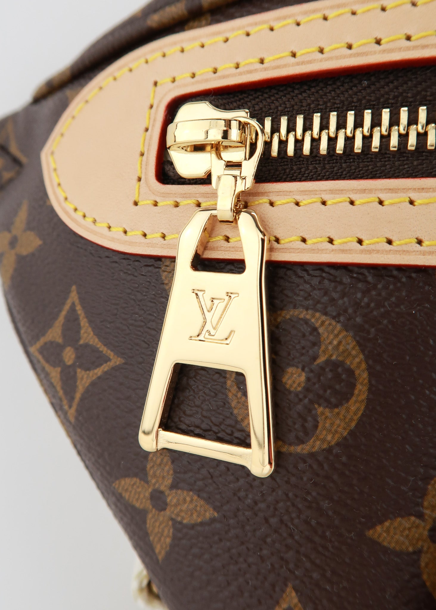 Louis Vuitton High Rise Bumbag Monogram in Coated Canvas with Gold-tone - US