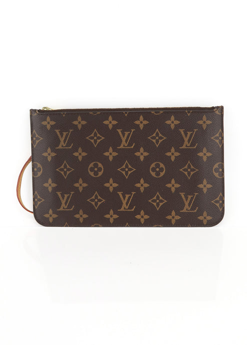 Louis Vuitton Monogram Neverfull Pochette Orange