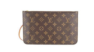 Louis Vuitton Monogram Neverfull Pochette Orange