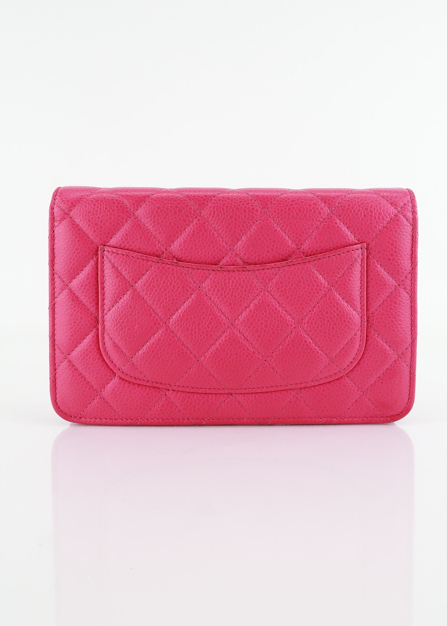 Chanel Wallet (hot pink inside)  Wallet fashion, Calfskin chanel, Chanel  fashion show