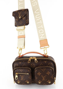 Louis Vuitton Utility Crossbody Monogram now on luxeitfwd.com.au 🤎  Featuring classic LV monogram coated canvas exterior, detachable/adjustable  web shoulder strap and multiple compartments/pockets . This monogramed utility  bag is available 