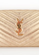 Load image into Gallery viewer, Saint Laurent Cassandra Wallet on Chain Gold