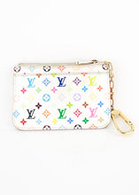 Load image into Gallery viewer, Louis Vuitton Multicolor Key Pouch White