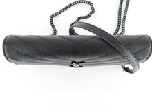 Load image into Gallery viewer, Saint Laurent Cassandra Wallet on Chain Black