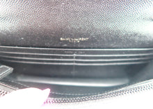 Load image into Gallery viewer, Saint Laurent Cassandra Wallet on Chain Black