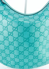 Load image into Gallery viewer, Gucci Metalic Guccissima Medium Twins Hobo Teal