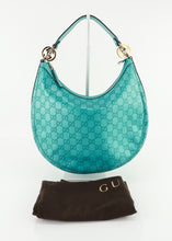Load image into Gallery viewer, Gucci Metalic Guccissima Medium Twins Hobo Teal