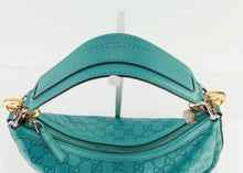 Load image into Gallery viewer, Gucci Metalic Guccissima Medium Twins Hobo Teal