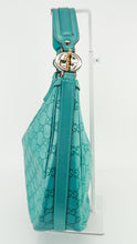 Load image into Gallery viewer, Gucci Metalic Guccissima Medium Twins Hobo Teal