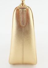 Load image into Gallery viewer, Prada Saffiano Triangle Gold Re-Edition