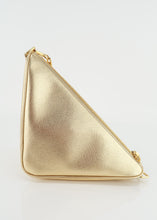 Load image into Gallery viewer, Prada Saffiano Triangle Gold Re-Edition