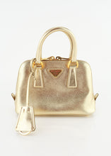 Load image into Gallery viewer, Prada Mini Saffiano 2 Way Shoulder Bag Gold