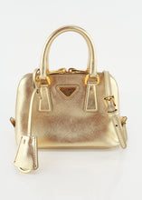 Load image into Gallery viewer, Prada Mini Saffiano 2 Way Shoulder Bag Gold