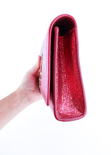 Load image into Gallery viewer, Saint Laurent Calfskin Leather Clutch Pink