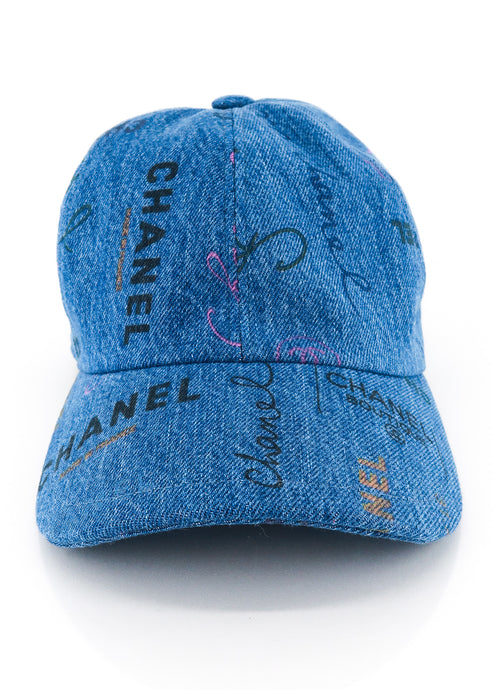 Chanel Denim Mood Cap Hat Blue
