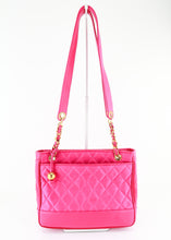 Load image into Gallery viewer, Chanel Quilted Satin Tote Pink