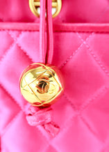Load image into Gallery viewer, Chanel Quilted Satin Tote Pink