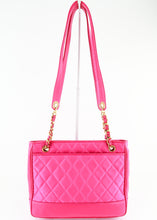 Load image into Gallery viewer, Chanel Quilted Satin Tote Pink