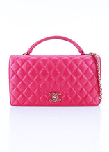 Load image into Gallery viewer, Chanel Lambskin Quilted Small Citizen Dark Pink