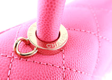Load image into Gallery viewer, Chanel Caviar Quilted Extra Mini Coco Handle Flap Hot Pink
